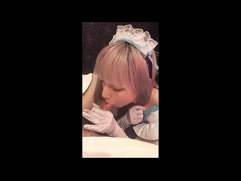 ❤️ Японський ідол [маюка], французький костюм покоївки, частина 1, мінет і дрочка з лосьйоном ️ Порно у нас ❌❤